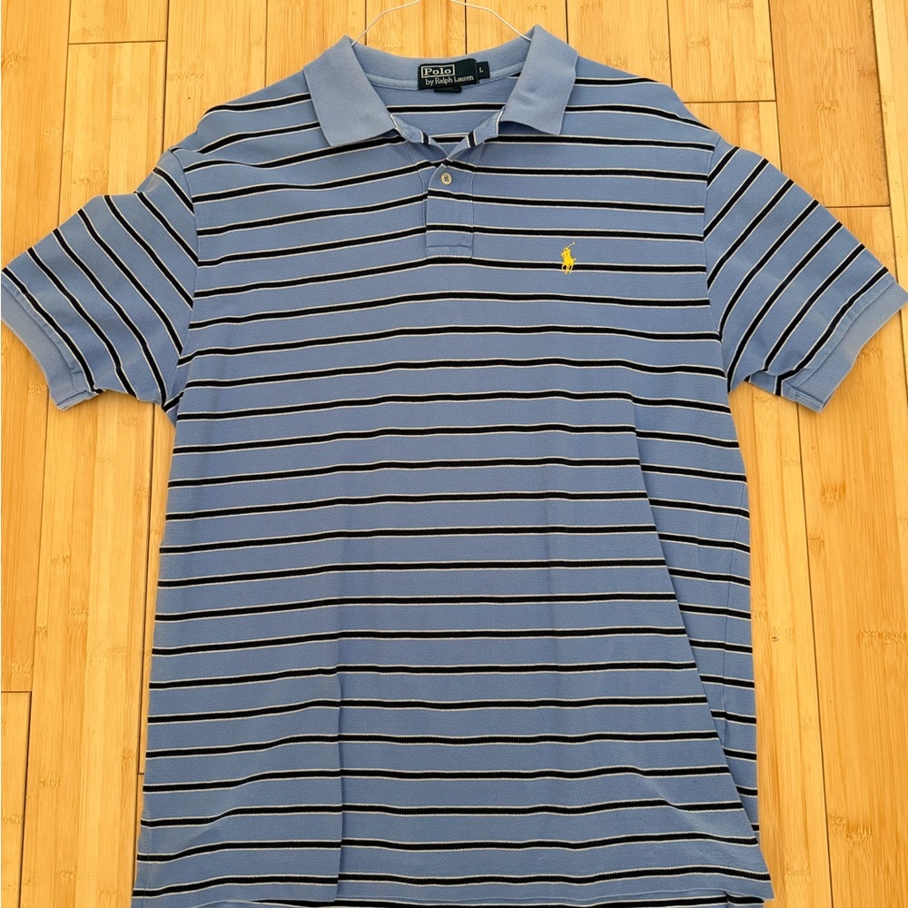 Polo Ralph Lauren Blue Striped Polo Shirt